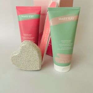 Mary Kay Rosemary Mint Foot Care Set - Pink and Green